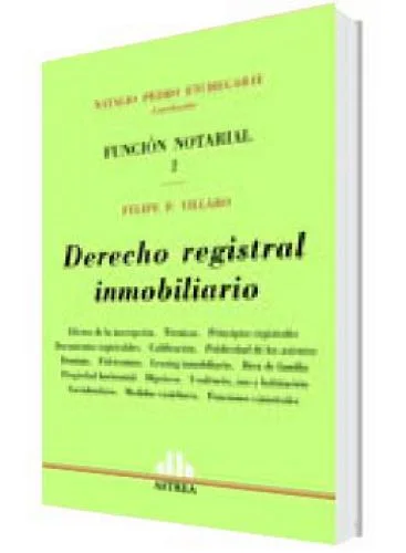 DERECHO REGISTRAL INMOBILIARIO