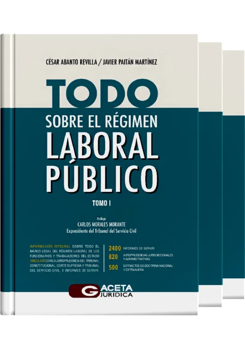TODO SOBRE EL RÉGIMEN LABORAL PÚBLICO (3 tomos)