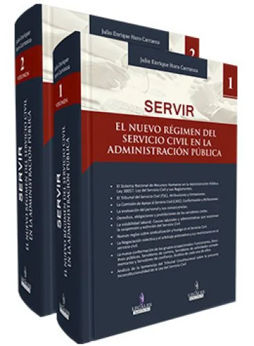 SERVIR - EL NUEVO REGIMEN DEL SERVICIO CIVIL EN LA ADMINISTRACION PUBLICA  (2 Vol.)