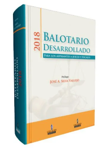 BALOTARIO DESARROLLADO 2018 - Para los aspirantes a Jueces y Fiscales