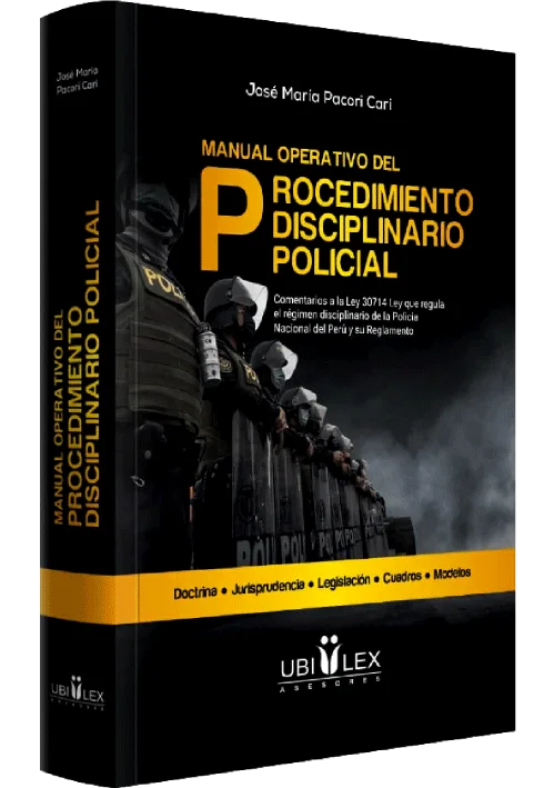MANUAL OPERATIVO DEL PROCEDIMIENTO DISCIPLINARIO POLICIAL