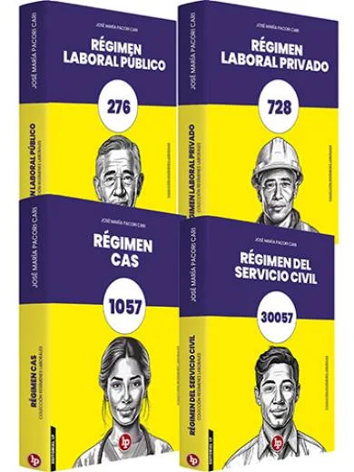 COLECCIÓN REGÍMENES LABORALES 4 TOMOS