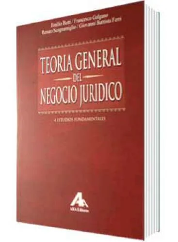 TEORIA GENERAL DEL NEGOCIO JURIDICO