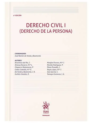 Derecho Civil I (Derecho de la Persona) 4ª Edición