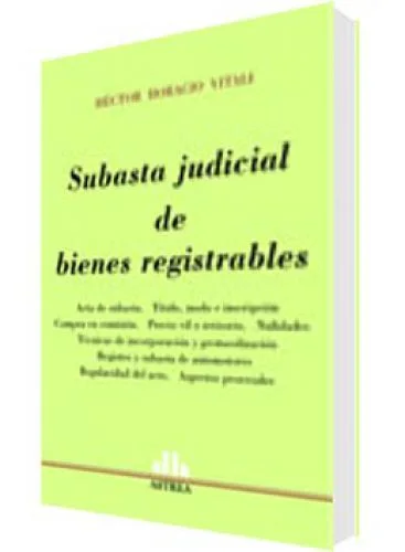 SUBASTA JUDICIAL DE BIENES REGISTRABLES 
