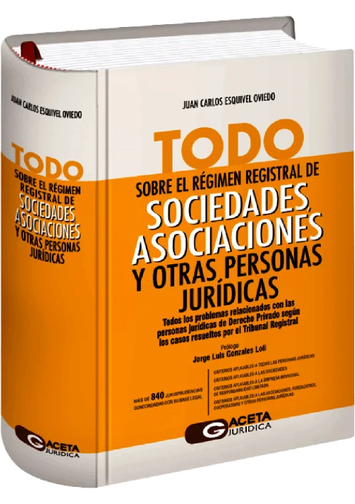 TODO SOBRE EL RÉGIMEN REGISTRAL DE SOCIEDADES, ASOCIACIONES Y OTRAS PERSONAS JURÍDICAS