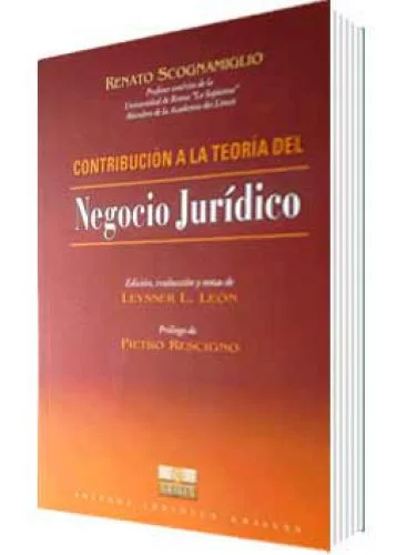 CONTRIBUCIÓN A LA TEORÍA DEL NEGOCIO JURÍDICO