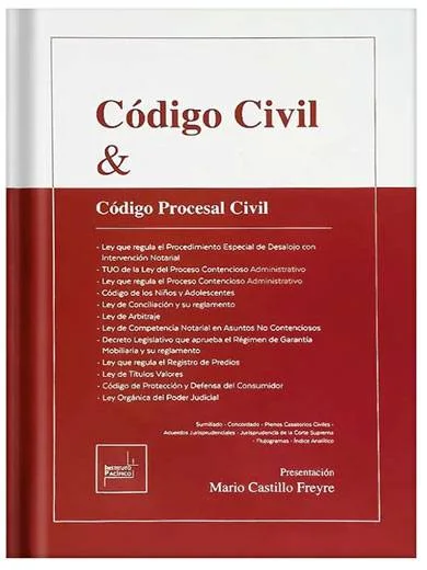 CÓDIGO CIVIL Y CÓDIGO PROCESAL CIVIL NOVIEMBRE 2024