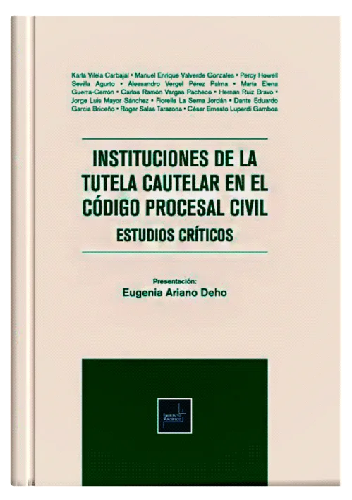 INSTITUCIONES DE LA TUTELA CAUTELAR EN EL CÓDIGO PROCESAL CIVIL