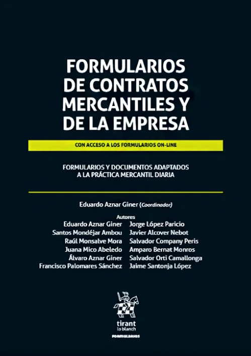 FORMULARIOS DE CONTRATOS MERCANTILES Y DE LA EMPRESA