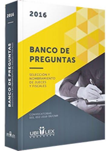 BANCO DE PREGUNTAS 2016 BANCO DE PREGUNTAS 2016