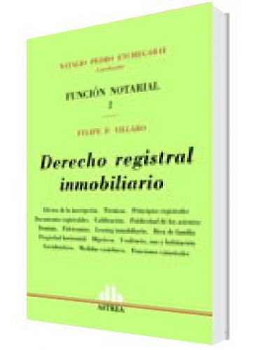 DERECHO REGISTRAL INMOBILIARIO