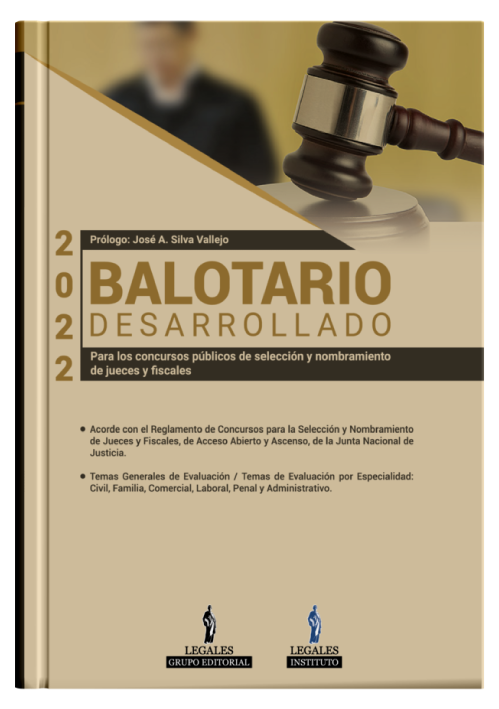 BALOTARIO DESARROLLADO 2022 (Prólogo: José A. Silva Vallejo)