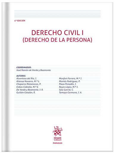 Derecho Civil I (Derecho de la Persona) ..