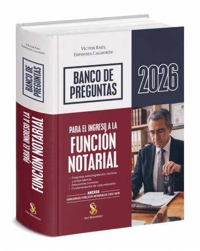 Banco de Preguntas para el ingreso a la Función Notarial (2026) - Víctor Espinoza- Vende Librería Legales