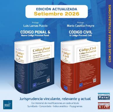 Pack Código Civil y Código Penal- PACIFICO- Setiembre 2026 -Vende Librería Legales