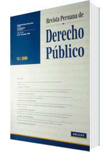 REVISTA PERUANA DE DERECHO PÚBLICO 13 REVISTA PERUANA DE DERECHO PÚBLICO 13