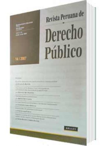 REVISTA PERUANA DE DERECHO PÚBLICO 14 REVISTA PERUANA DE DERECHO PÚBLICO 14